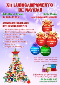 Campamento de Navidad 2018 - Organiza Ludoteca El Escondite