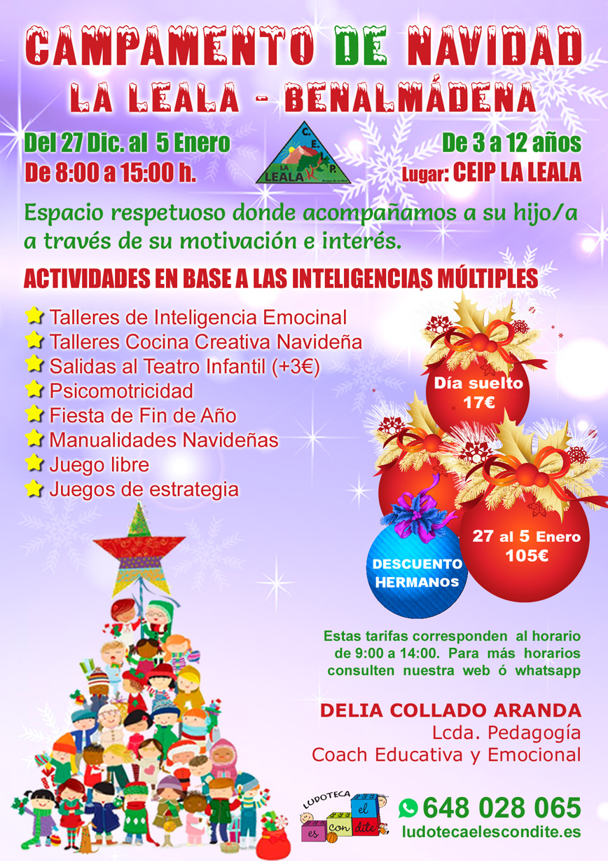 Campamento Navidad Colegio La Leala - CEIP. La Leala